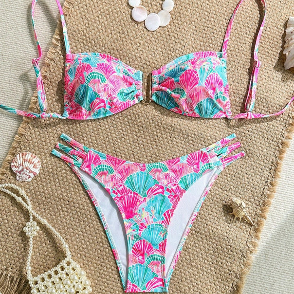 Ladies Push-Up Bikini with delicate shell motifs Mune Fashion