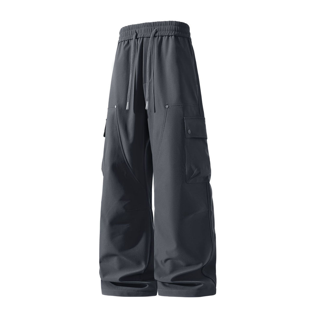 Damen Weite Cargo-Shorts mit elastischem Tunnelzugbund und Multifachtaschen Mune Fashion