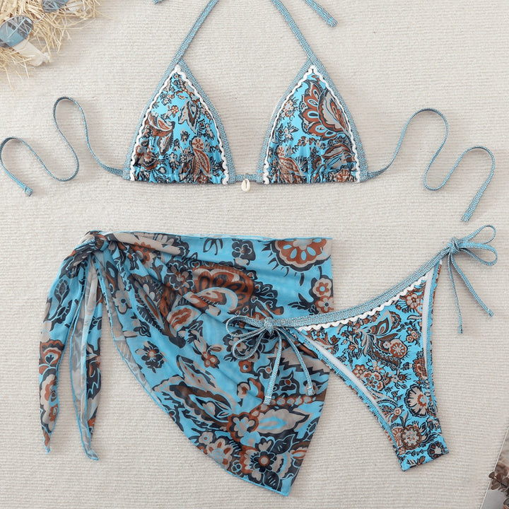 Ladies Triangle Bikini Set with voluminous Ruffles Mune Fashion