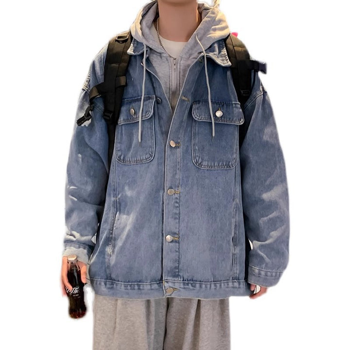 Men's Casual Denim Jacket in Oversized Style Mune Fashion