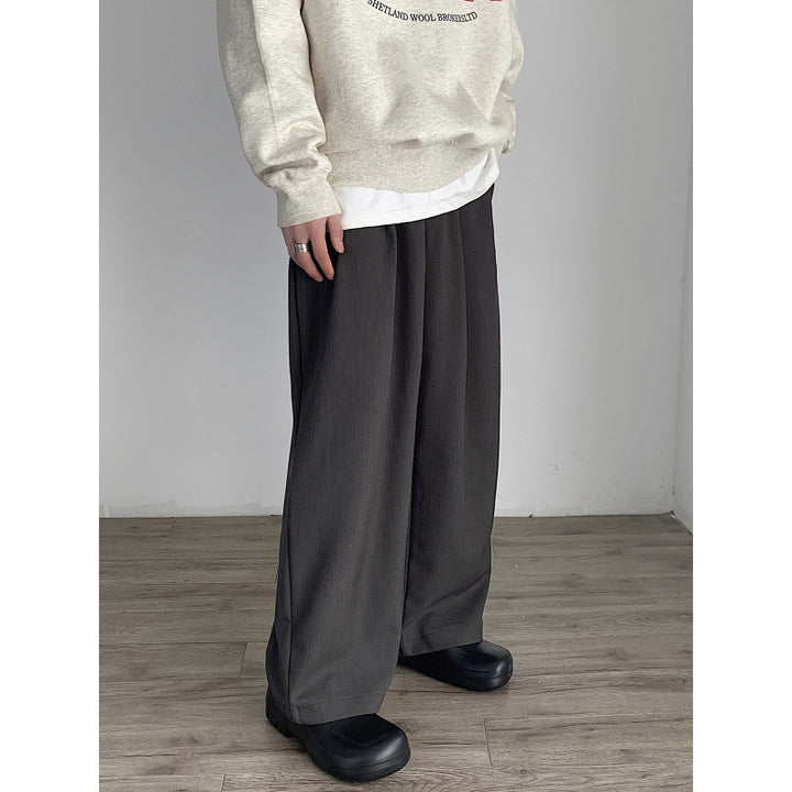 Women High-waisted wide pleated trousers with straight leg Mune Fashion