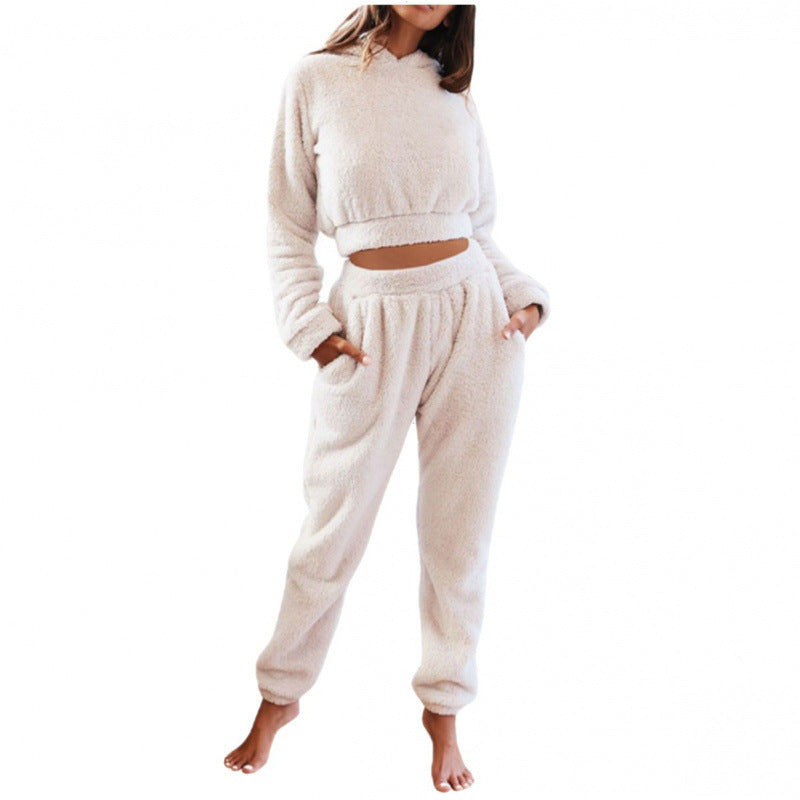 Women's Cozy Lounge Set Made Of Soft Fleece Mune