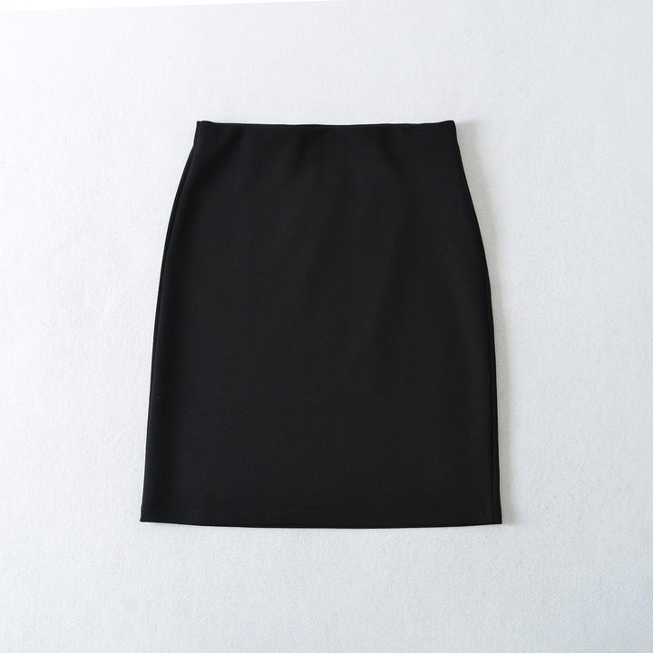 Women's Fitted Jersey Pencil Skirt with High Waist and Stretchy Comfort Material Mune Fashion