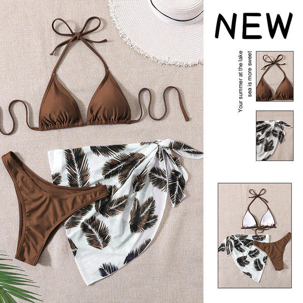 Women Triangle Bikini Set with stylish wrapping cloth Mune Fashion
