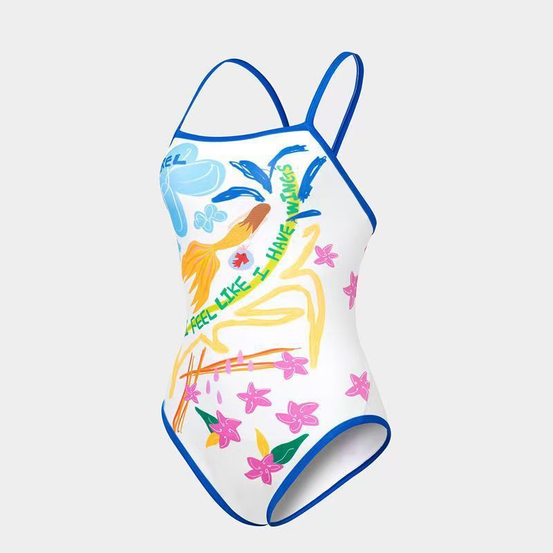 Women's One-Piece Swimsuit with Creative Graphic Design Mune Fashion