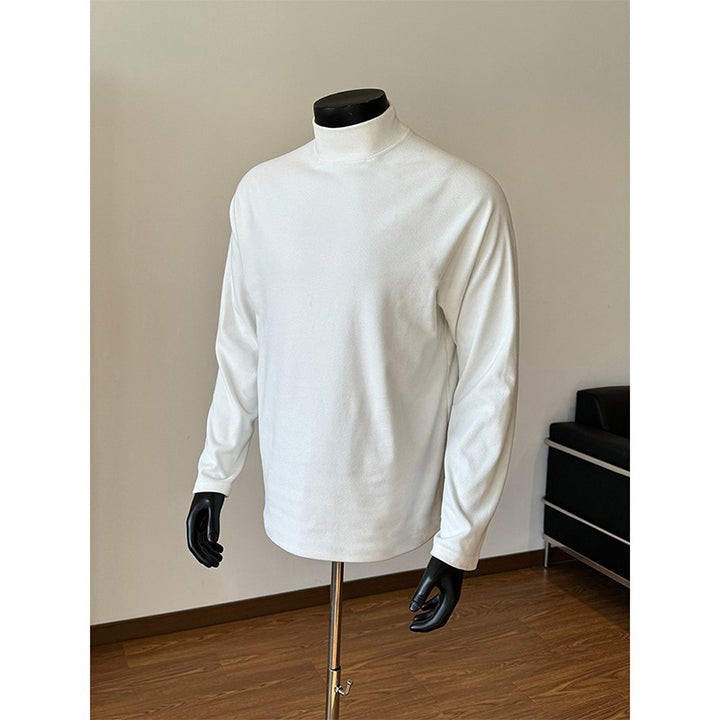 Unisex Oversize-Stand-up Collar Sweatshirt with Raglan Sleeves and Soft Cotton Fleece Mune Fashion
