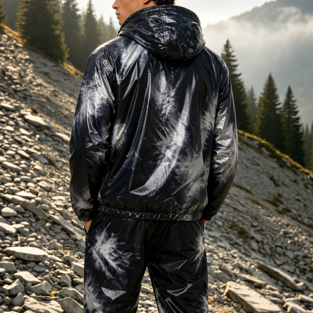 Men's sporty windbreaker with modern color accents