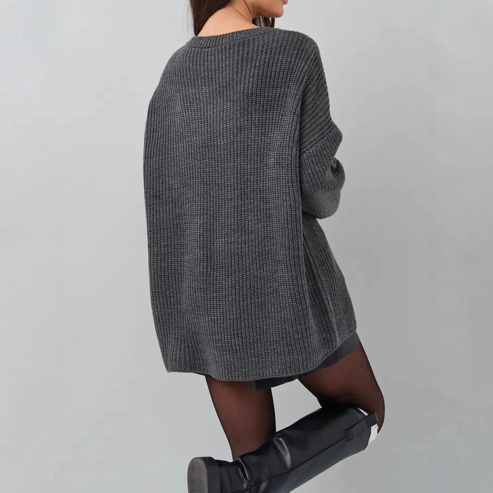 Women's Patterned Oversized Sweater