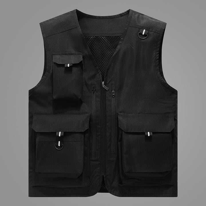 Men's multifunctional outdoor vest with numerous pockets Mune Fashion
