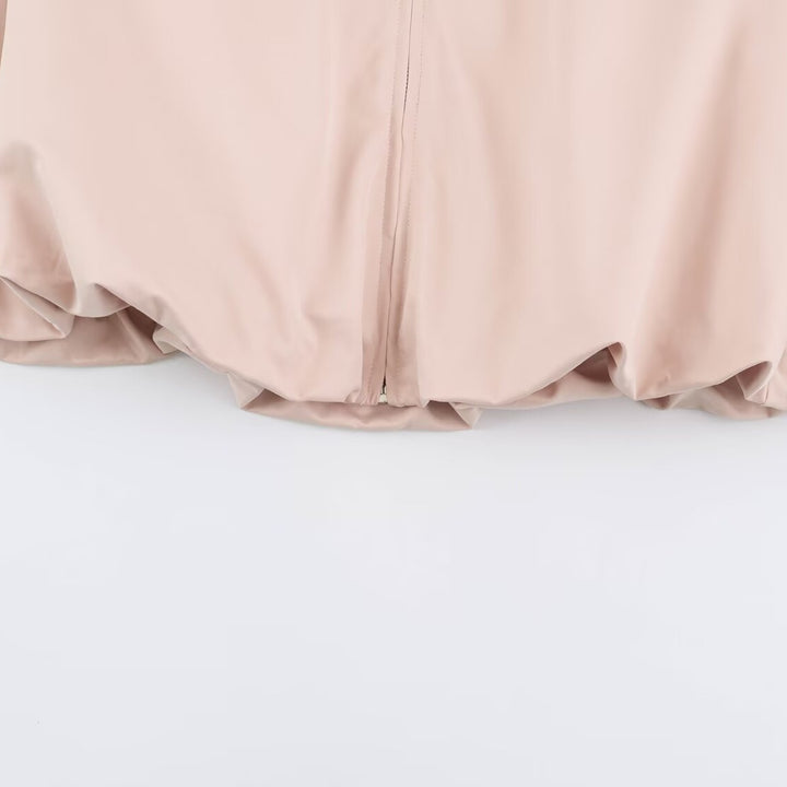 Women's Oversized Training Jacket with High Stand Collar, Raglan Sleeves, and Concealed Zipper Mune Fashion