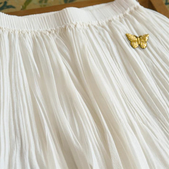 Women Elegant and Flowing Maxi Skirt Mune Fashion