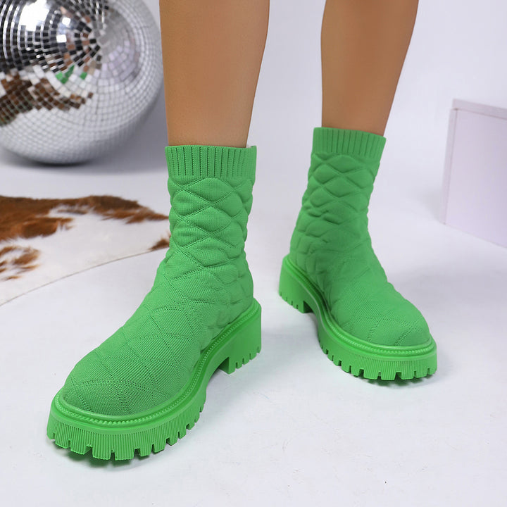 Women's Stylish and Comfortable Knitted Boots Mune Fashion