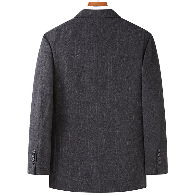 Men's Slim-Fit Business Blazer with Notched Lapel and Two-Button Closure Mune Fashion