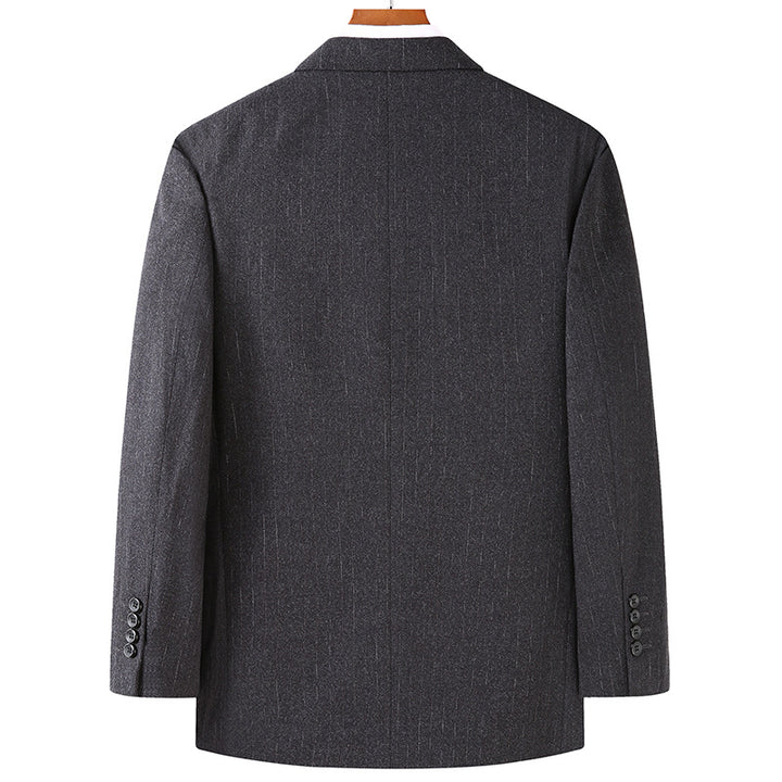 Men's Slim-Fit Business Blazer with Notched Lapel and Two-Button Closure Mune Fashion