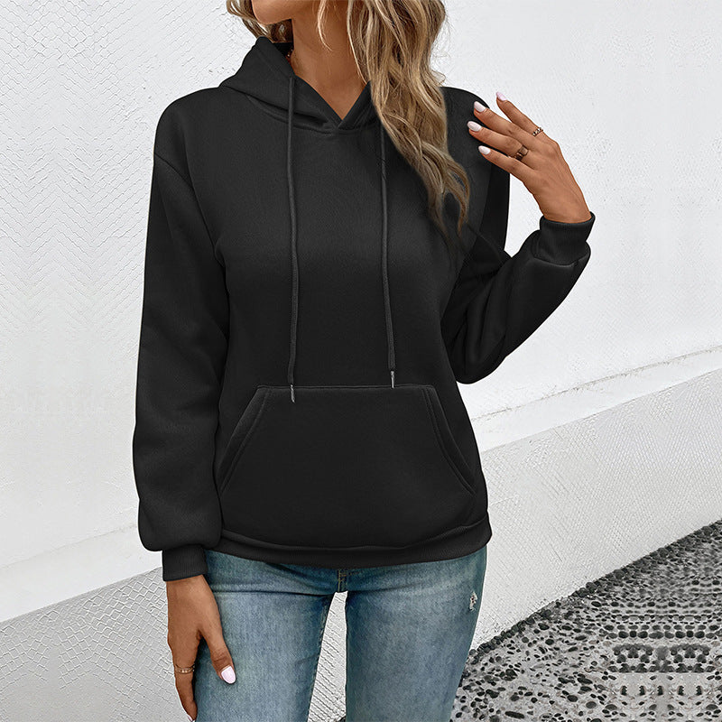 Women's classic hoodie with kangaroo pocket and slim cuff fit Mune Fashion