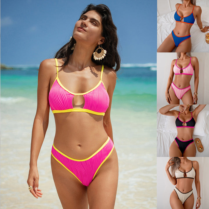 Ladies Stylish Bikini with refined cut-outs and wide straps Mune Fashion