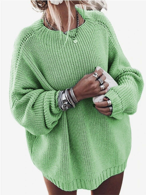 Ladies Oversized Knit Sweater Mune