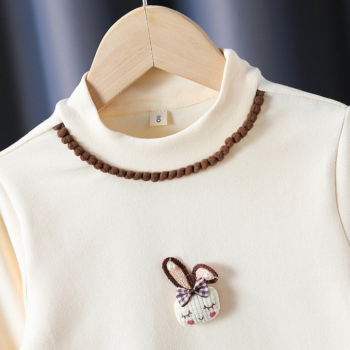Girls Long Sleeve Shirt with Pretty Details Mune Fashion