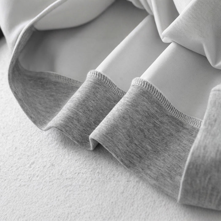 Women's Cropped Sweatshirt with Halter Neck, Cold-Shoulder and Wrap Look Mune Fashion