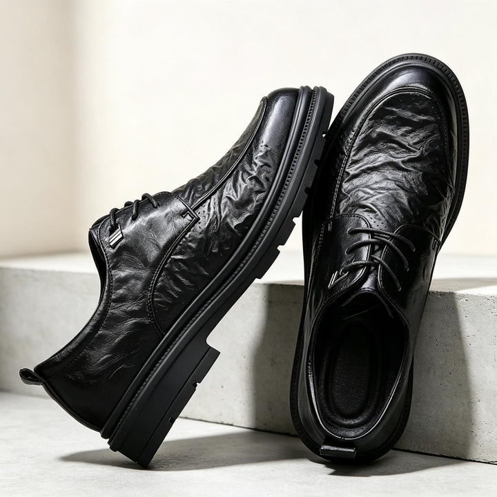 Men's Elegant Lace-up Shoes made of high-quality Leather Mune Fashion 1788175527