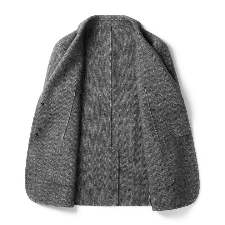 Men's Tailored Herringbone Blazer Drune