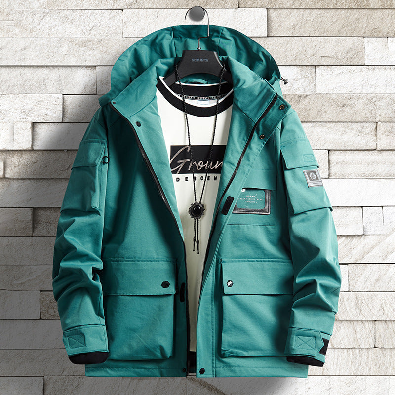 Men's Urban Tech Parka with hood, multifunctional pockets and thermal insulation Mune Fashion