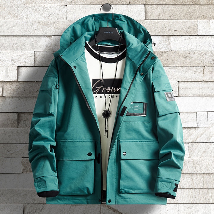 Men's Urban Tech Parka with hood, multifunctional pockets and thermal insulation Mune Fashion