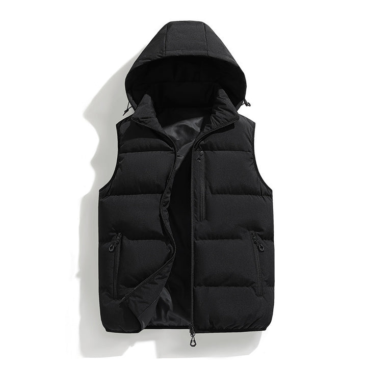 Men's Padded Outdoor Vest with Hood Mune Fashion