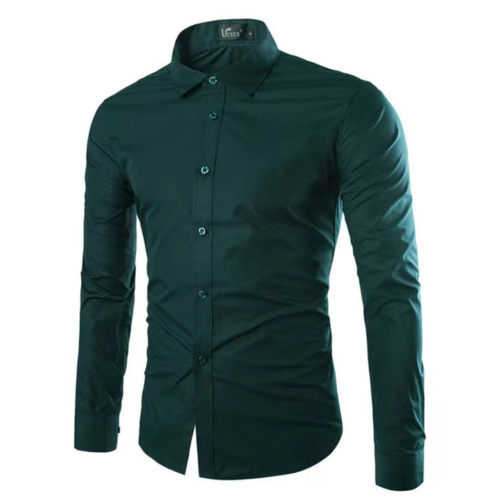 Men's tailored business shirt with Kent collar and elastic cotton stretch quality Mune Fashion