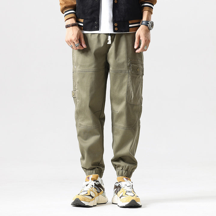 Men's Tactical Cargo Joggers with Elastic Comfort Waistband, Multi-Pocket Design and Knee Panels Mune Fashion