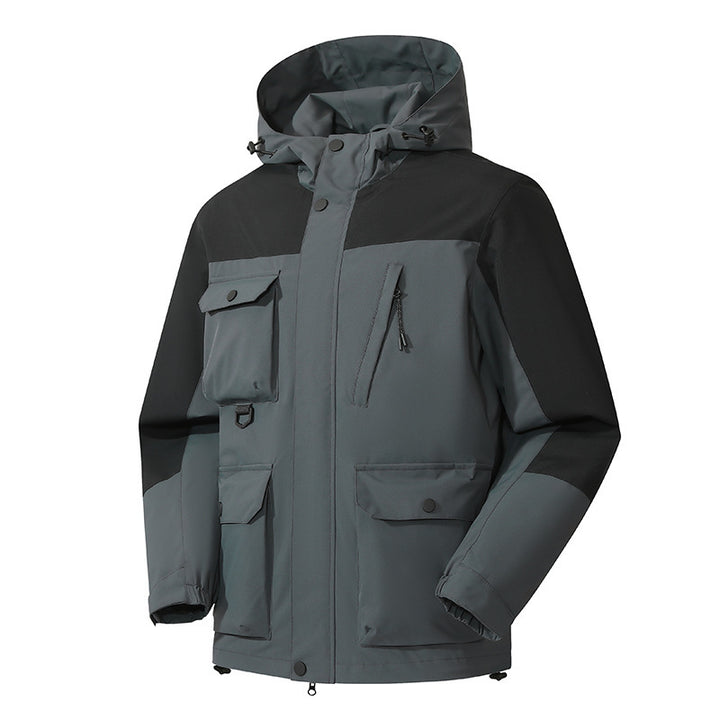 Men's technical outdoor parka with hood, water-repellent shell and multiple pockets Mune Fashion