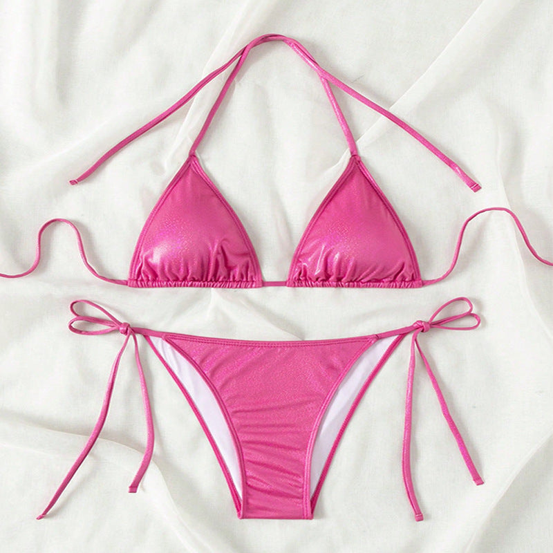 Women High Cut Shiny Bikini Mune Fashion