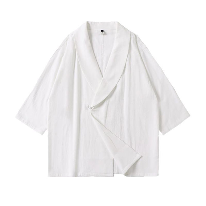 Unisex Oversized Kimono Jacket with Shawl Collar and Wrap Closure Mune Fashion