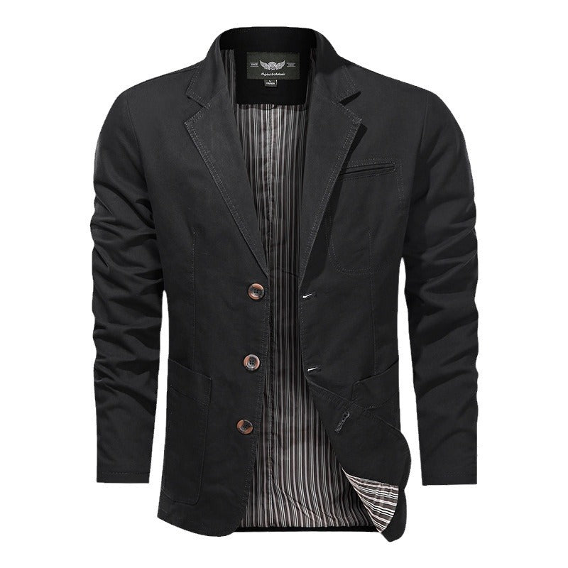 Men's Smooth Cotton Blazer Mune Fashion
