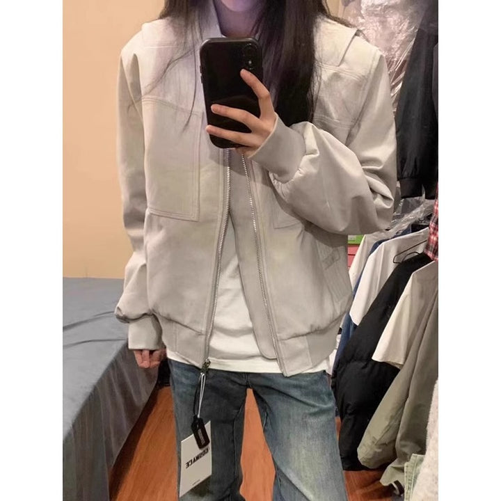 Women Casual Bomber Jacket Mune Fashion