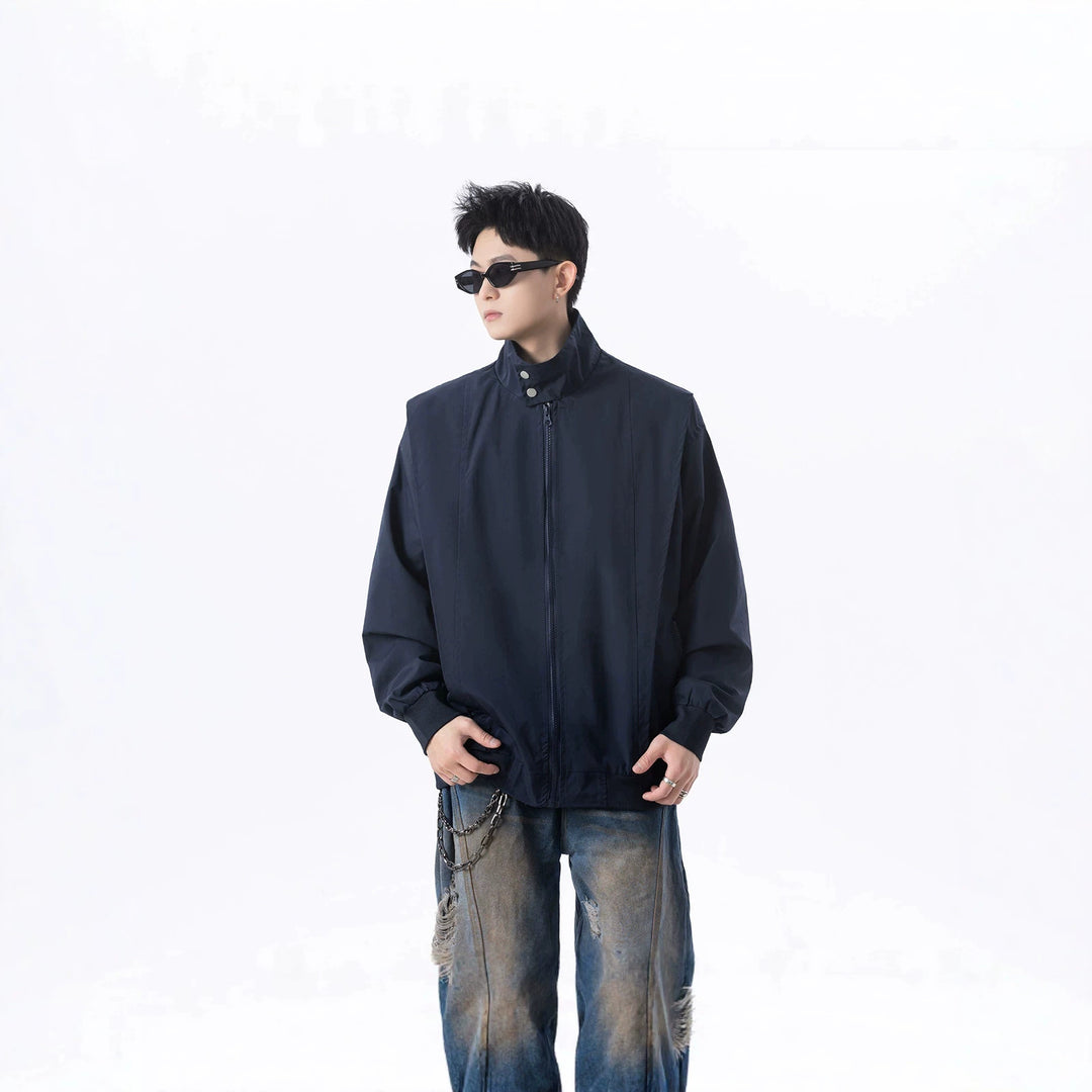 Men's Urban Utility Jacket with High Collar Mune Fashion