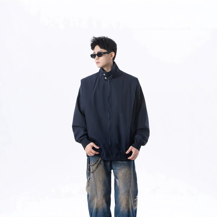 Men's Urban Utility Jacket with High Collar Mune Fashion
