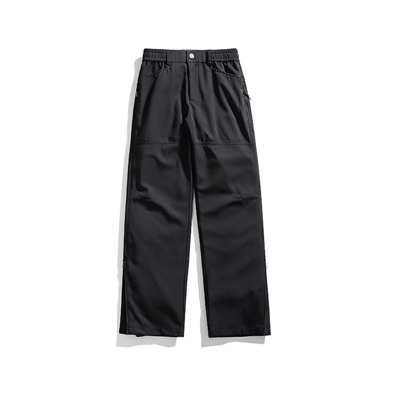 Men's Technical Cargo Pants with Elastic Waistband and Zipper Pockets Mune Fashion