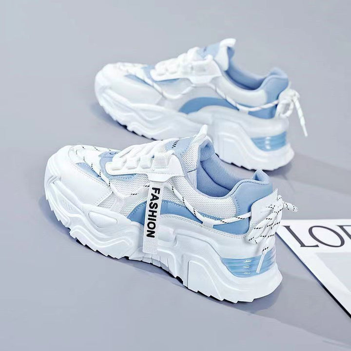Women's Sporty Sneakers with Breathable Mesh Upper and Highly Cushioning Sole Mune Fashion