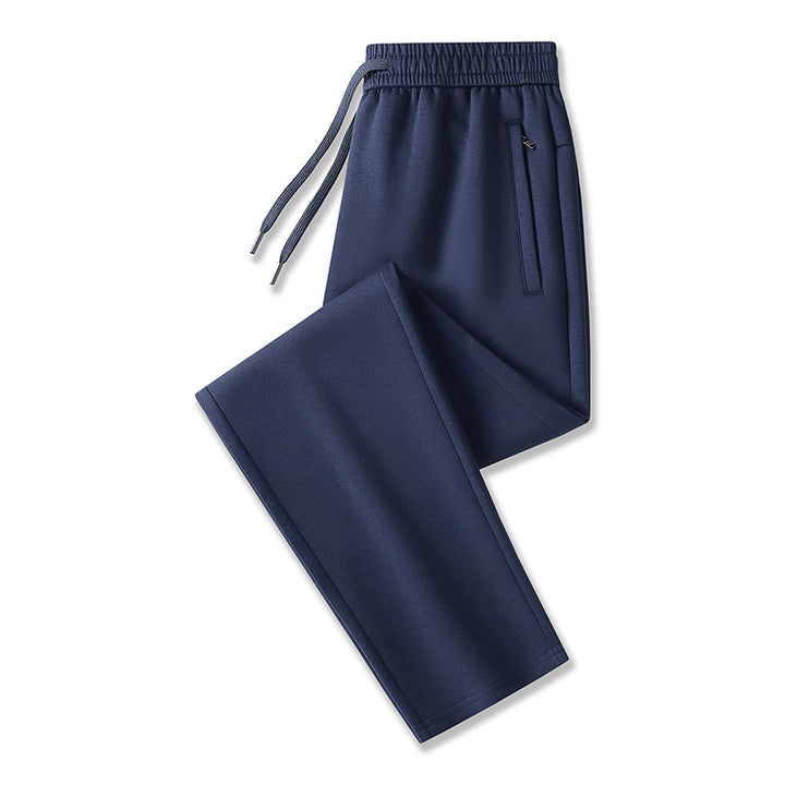 Men's Tech Jogging Pants with Elastic Waistband, Zipper Pockets & Cuffs Mune Fashion