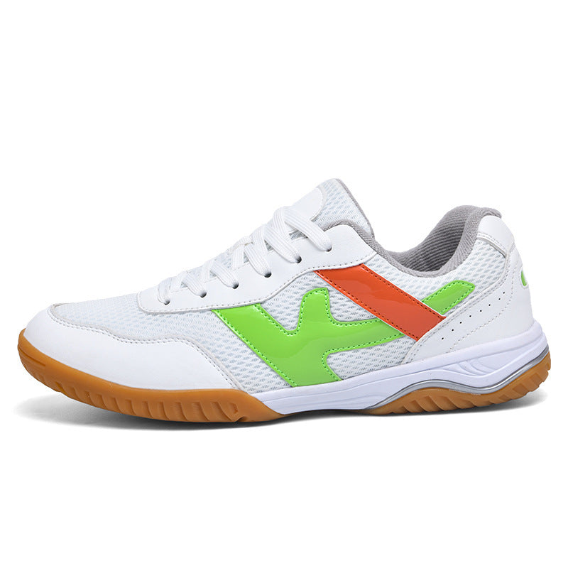 Unisex non-breathable indoor sneakers with slip-resistant rubber outsole and shock-absorbing EVA midsole Mune Fashion