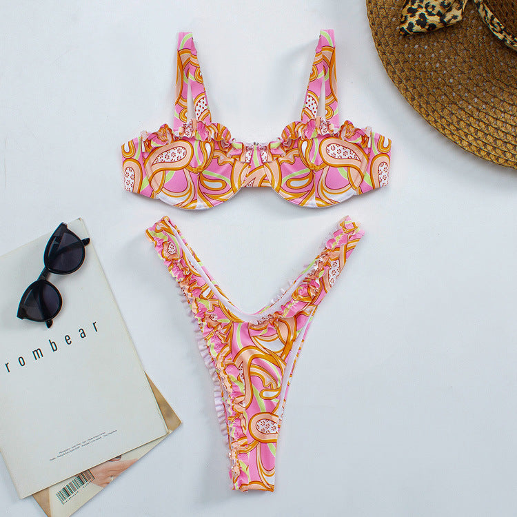 Women Refined Ruffled Bikini Mune Fashion