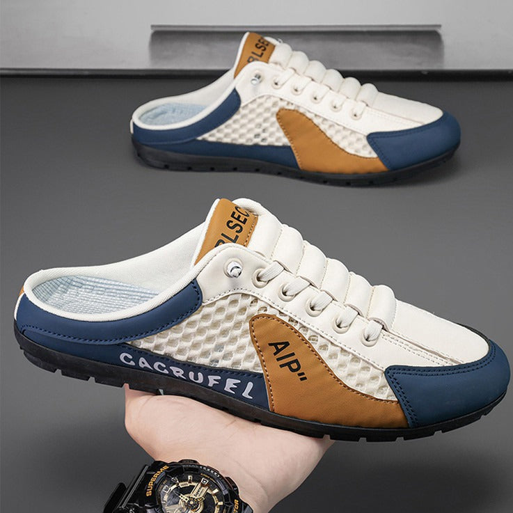 Men's Lightweight Slip-On Casual Sneakers with Breathable Mesh Design Mune Fashion