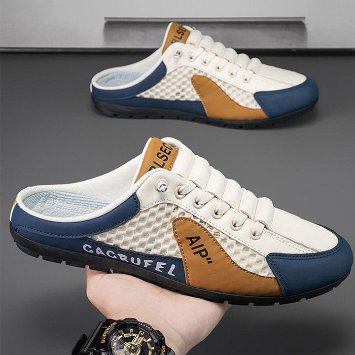 Men's Lightweight Slip-On Casual Sneakers with Breathable Mesh Design Mune Fashion