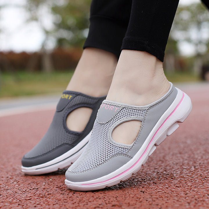 Women's breathable mesh slip-ons with ergonomic comfort insole Mune Fashion