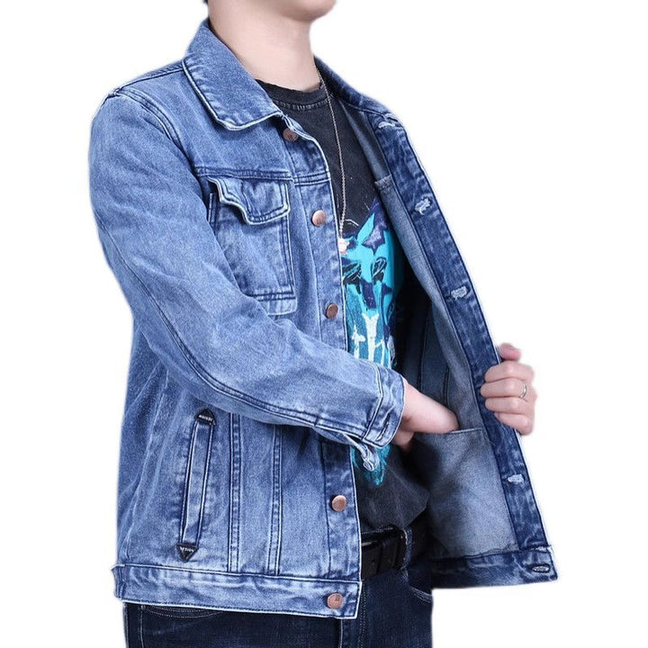 Men's Fashionable Denim Jacket in Vintage Style Mune Fashion