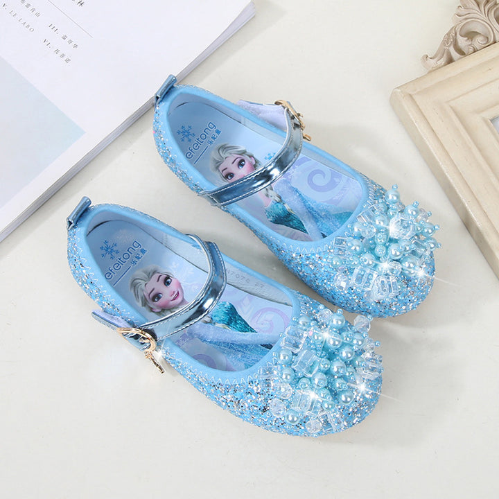 Girls Ballerina Shoes with Sparkling Bead Applications Mune Fashion