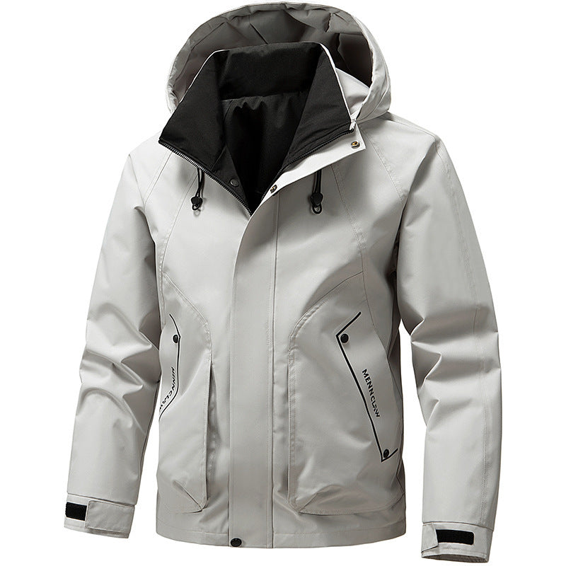 Men's technical hooded softshell jacket with adjustable hood and utility pockets Mune Fashion
