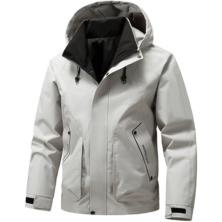 Men's technical hooded softshell jacket with adjustable hood and utility pockets Mune Fashion