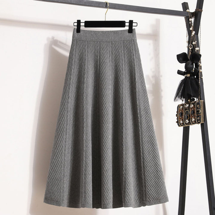 Ladies Elegant, Swirly Knit Skirt Mune Fashion